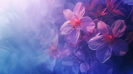 Elegant purple flower petals with gradient background.