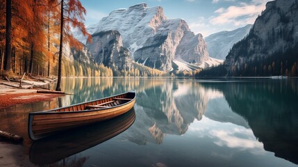 Lush Tranquility: Lake Braies Serenity, Captured with Canon RF 50mm f/1.2L USM