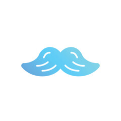 Moustache icon vector stock illustration