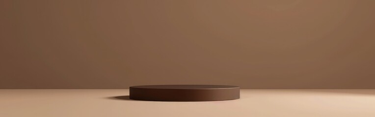 3d render of podium for product presentation. Abstract minimal scene with geometric shapes on the wall