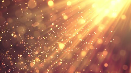 Golden glitter light. This is a great background for any project that needs a touch of luxury. - obrazy, fototapety, plakaty