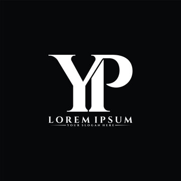 Letter YP luxury logo design vector