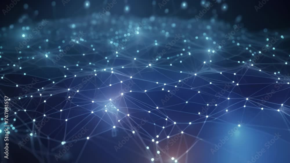 Poster global network connection on dark background. 3d rendering toned image, information technology and d