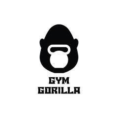 Gym gorilla logo icon vector © Lemonkey