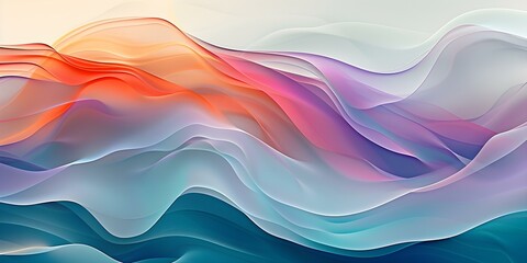 Ethereal Color Waves Art