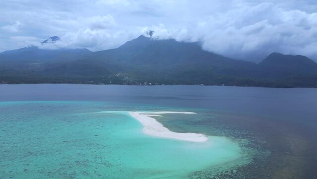 White island . Camiguin. Philippines . drone
