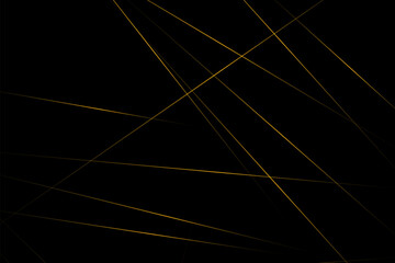 Abstract black with gold lines, triangles background modern design. Vector illustration EPS 10.