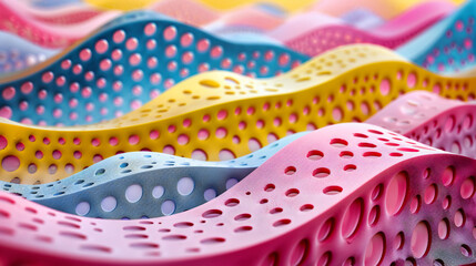 Colorful Design Patterns, Fashion and Textile Background, Artistic Fabric and Material Concept, Vibrant Textures