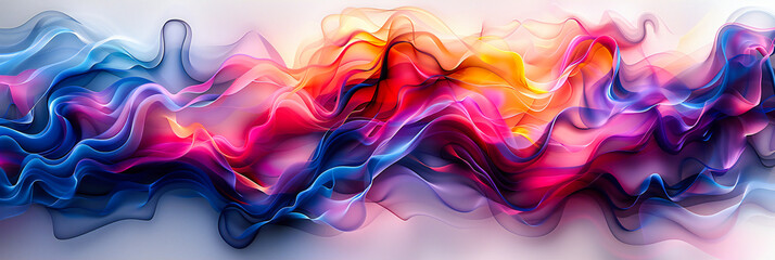Colorful Abstract Painting, Creative Fluid Art Background, Vibrant Ink and Watercolor Patterns