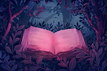 World Book day background for banner template - generative ai