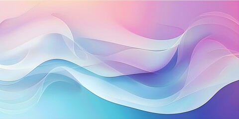 Ethereal Waves of Gradient Hues Unfolding Beauty