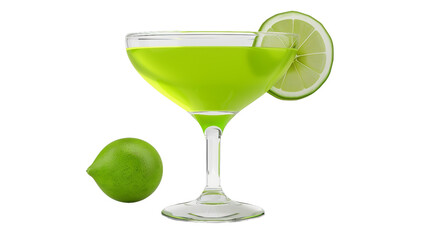 Margarita in Focus on clean transparent background, PNG Format