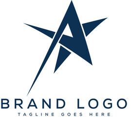Fototapeta premium Letter A logo design vector template design for brand