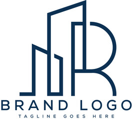 Letter R logo design vector template design for brand