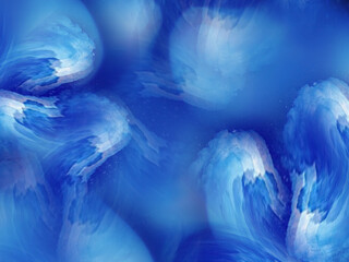 Abstract blue wave background