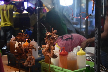 Philippines Street Food, Fried Giant Squid