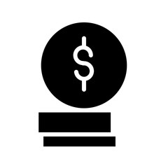 coin money finance Glyph Icon