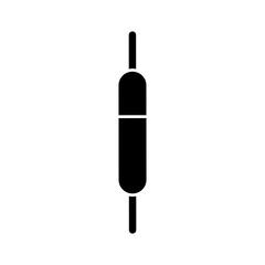 Float icon vector. Fishing tackle illustration sign. Fishing symbol or logo.