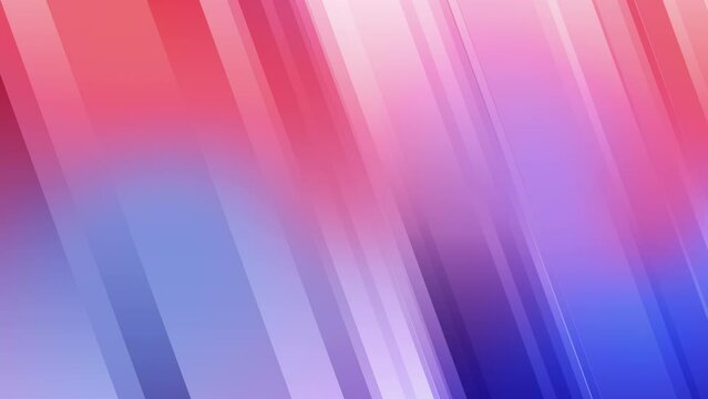 Abstract formation of interconnected rectangles in gradient blue red trendy geometric template for technology background
