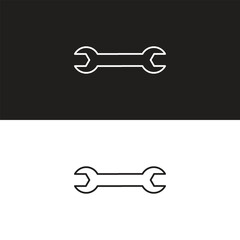 wrench icons set. Wrench vector icon. Spanner symbol