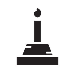 candle experiment fire Glyph Icon