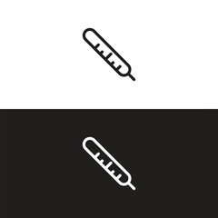 Temperature Symbol Set .Three vector thermometer showing the temperature . Thermometer icon