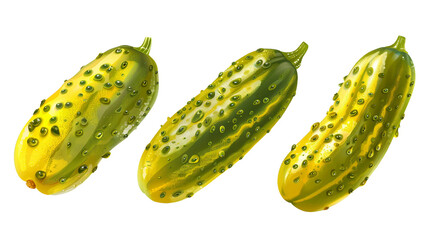 Pickling Cucumbers on PNG Transparent background