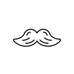 Moustache icon vector stock illustration