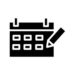 booking calendar schedule Glyph Icon