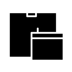 box calendar parcels Glyph Icon