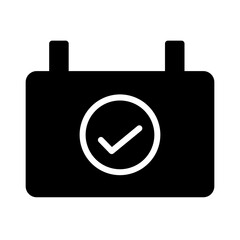 calendar clock date Glyph Icon