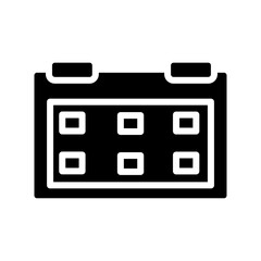 calendar date mobile Glyph Icon