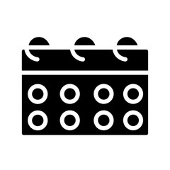 calendar date time Glyph Icon