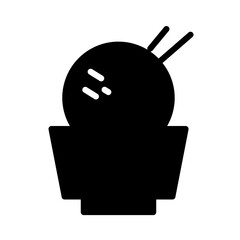 bowl chinese rice Glyph Icon