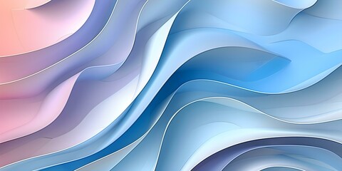 Elegant Waves of Colorful Smooth Textures Flowing
