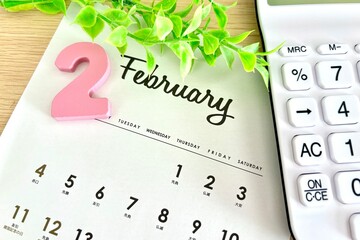 2月のカレンダーとビジネス