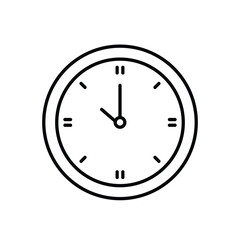 Clock icon vector stock illustration