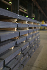 Steel plate stack in steel plant - 747852155