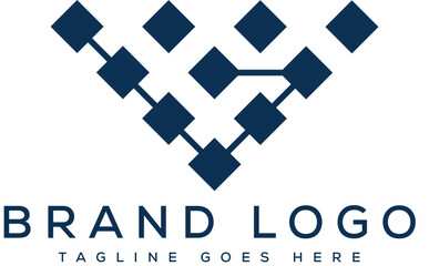 Letter V logo design vector template design for brand