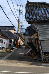 能登半島地震 倒壊した家屋
