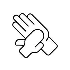 hand icon vector stock illustration