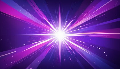 Abstract Violet Explosion: A Starry Background