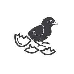 illustration of chicken eggs hatch, chicken farm , vector art.