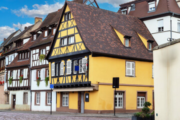 Historic town of Colmar, Alsace region, France