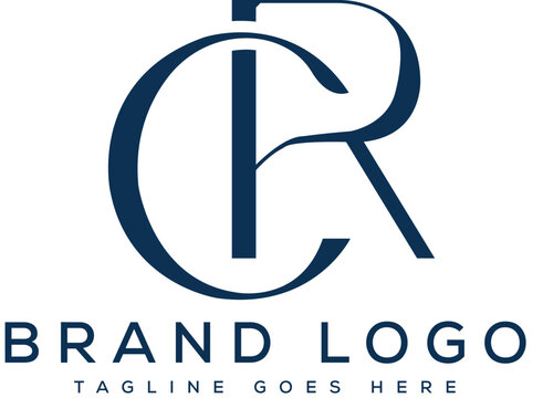 Letter cr logo design vector template design for brand