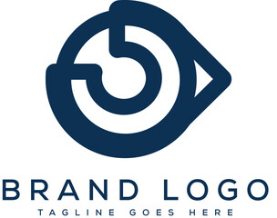 Letter B logo design vector template design for brand