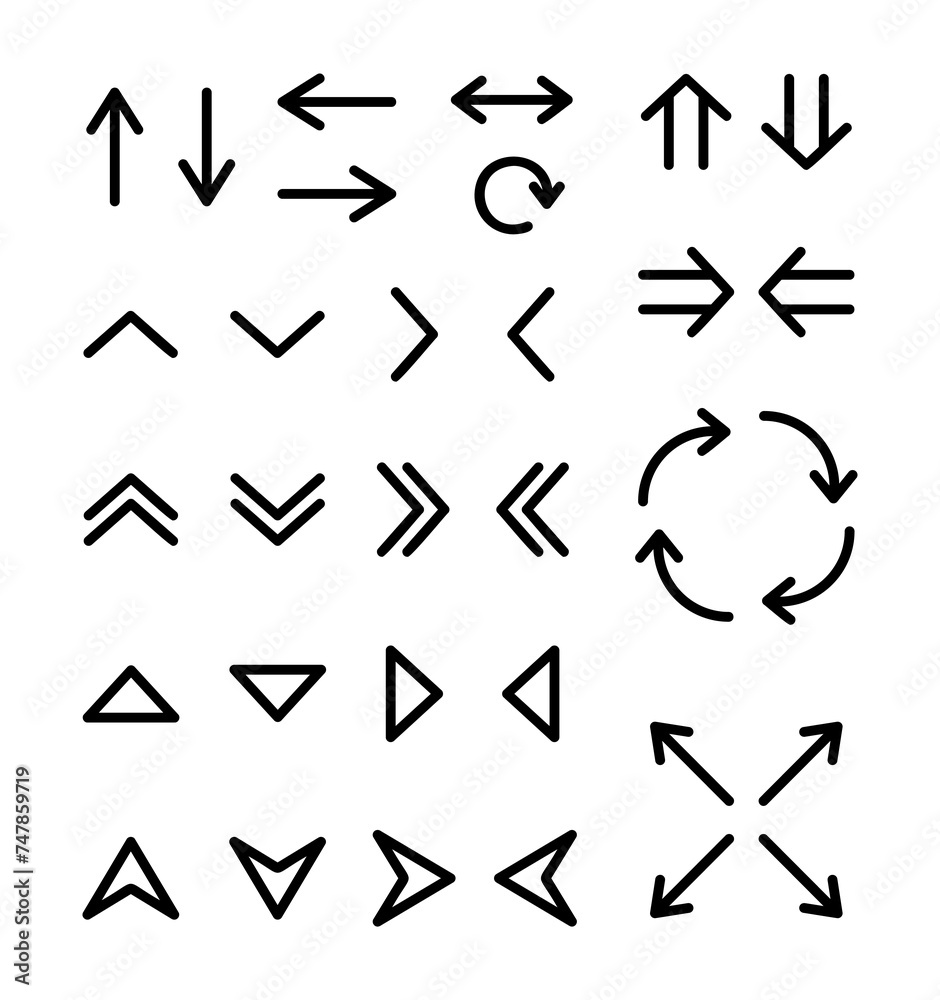 Poster arrow icon. large set of arrow pointers. collection of concept arrows for web design, mobile apps, i