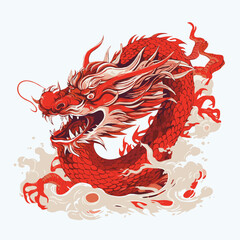 red dragon illustration