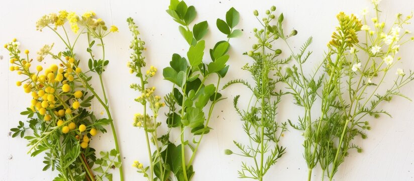 A variety of different types of flowers, including Galium verum