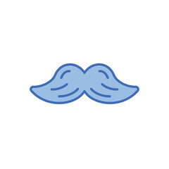 Moustache icon vector stock illustration